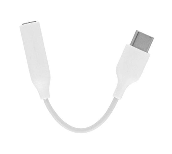 TopQ Adaptér USB-C - 3.5mm konektor bílý 75603