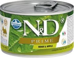 N&D PRIME Dog konz. Wild Boar & Apple Mini 140 g
