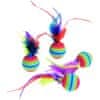 Hračka cat balónky Rainbow 4 ks