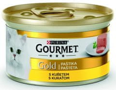 Purina Gourmet Gold konz. kočka pašt. s kuř.masem 85g