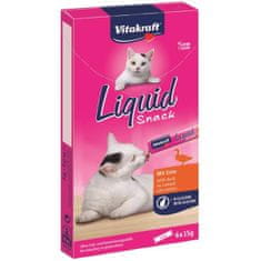 Vitakraft snack cat Liguid kachna + ß-glucan 6 x 15 g