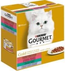 Purina Gourmet Gold cat konz.-kousky se zel. Multipack 8 x 85 g