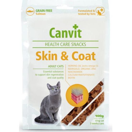 Canvit SNACKS Cat Skin &amp; Coat 100 g
