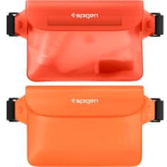 Spigen A620 2x univerzální vodotesné pouzdro, oranžové