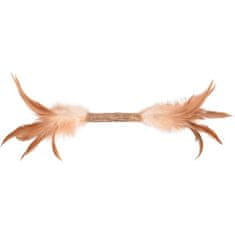 Flamingo Hračka cat matatabi tyčka s peří 30x1,5cm
