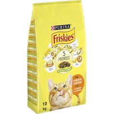 Purina Friskies cat dry - kuře, zelenina 10 kg