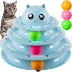 Alum online Hračka pro kočku - věž s míčky