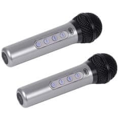 Trevi Bezdrátový mikrofon , EM 415R Bezdrátový mikrofon 2,4GHz, 2ks, dosah 15 m, zvukové efekty