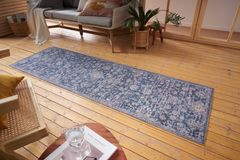 NOURISTAN AKCE: 80x200 cm Kusový koberec Cairo 105584 Alexandria Blue – na ven i na doma 80x200
