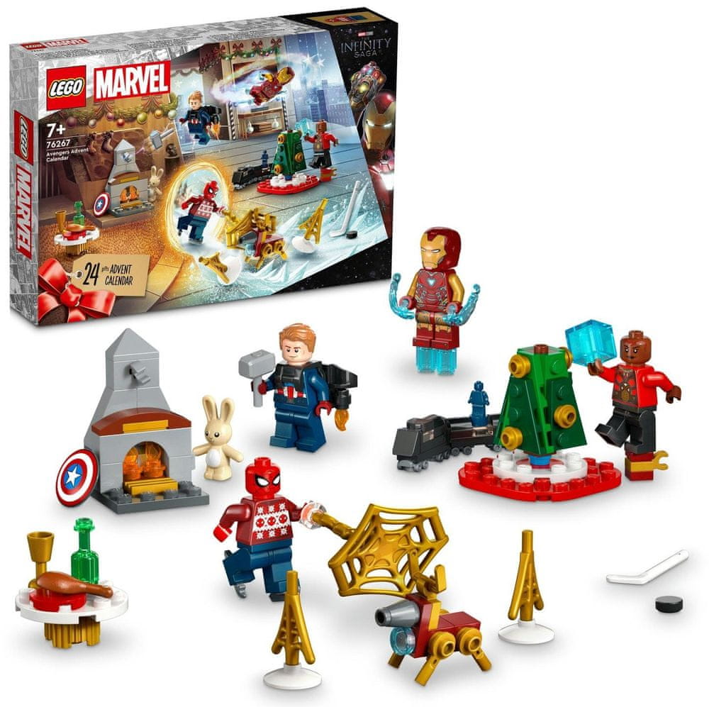 Levně LEGO Marvel 76267 Adventní kalendář Avengers - rozbaleno
