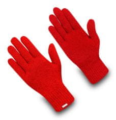 Exquisiv Vlněné rukavice s kašmírem Frozen City S / Winter Red