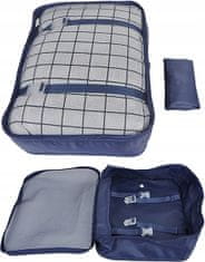 INNA Cestovní organizéry do šatního kufru 8 tašek TASOS Organizér Trip Story tmavě modrá barva