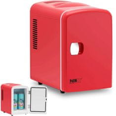 shumee Mini pokojová autochladnička s funkcí ohřevu 12 / 240 V 4 l - červená
