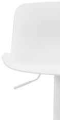 BHM Germany Barové židle Almada (SET 4 ks), plast, bílá