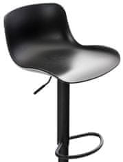 BHM Germany Barové židle Almada (SET 4 ks), plast, černá