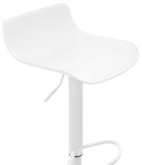BHM Germany Barové židle Aveiro (SET 4 ks), plast, bílá