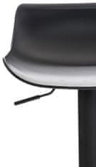 BHM Germany Barové židle Aveiro (SET 4 ks), plast, černá