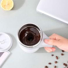 Netscroll Termoska s míchačkou nápojů, šálek na kávu, termoska na kávu nebo kakao, ideální pro kávu v prášku, ideální pro každý pracovní stůl, MixMug