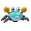Interaktivní hračka krab, který se plazí, hraje hudbu a svítí - Craby