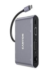 Canyon USB-HUB "DS-14", USB-C/USB 3.0/HDMI/VGA/Ethernet/audio, CNS-TDS14