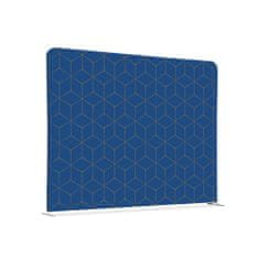 Jansen Display Potištěná látková dělící stěna 200-150 Oboustranný Hexagon modrohnědý