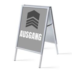 Jansen Display Set reklamního áčka A1, Východ, šedý, německy