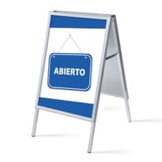 Jansen Display Set reklamního áčka A1, Otevřeno, modrý, španělsky