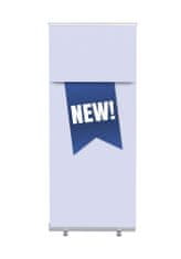 Jansen Display Set Roll-baneru Budget s vytištěným motivem, šířka 85 cm, Novinka, modrý, anglicky