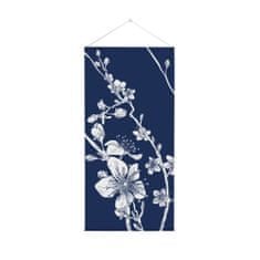 Jansen Display Závěsný Vlajkový Baner 58 x 120 cm Japonské třešňové květy modré