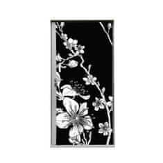 Jansen Display Door Wrap 80 cm Japonské třešňové květy černé