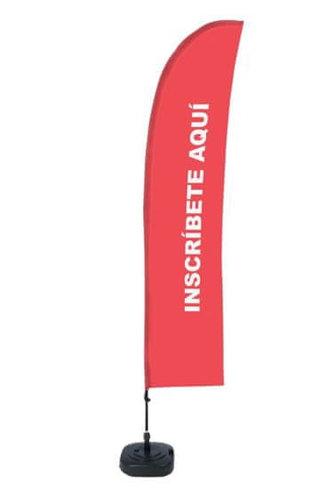 Jansen Display Beach Flag Budget Wind Complete Set Sign In Red Spanish
