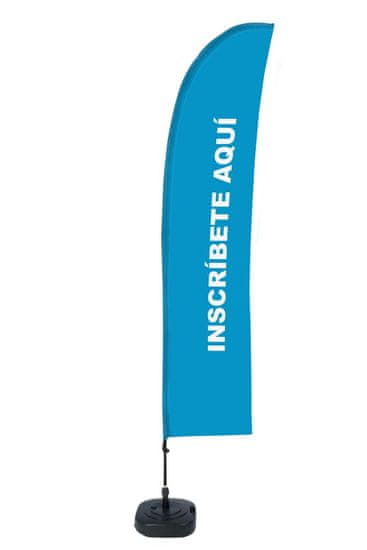 Jansen Display Beach Flag Budget Wind Complete Set Sign In Blue Spanish