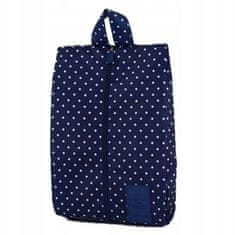 INNA Organizér do tašky na boty Cestovní taška Flores puntíkovaná tmavě modrá barva