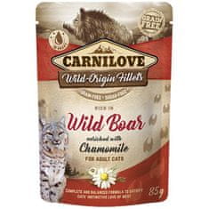 Carnilove Cat kaps. Rich in Wild Boar Enriched with Chamomile 85 g