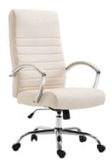 Sortland Kancelářská židle Valais - umělá kůže | krémová