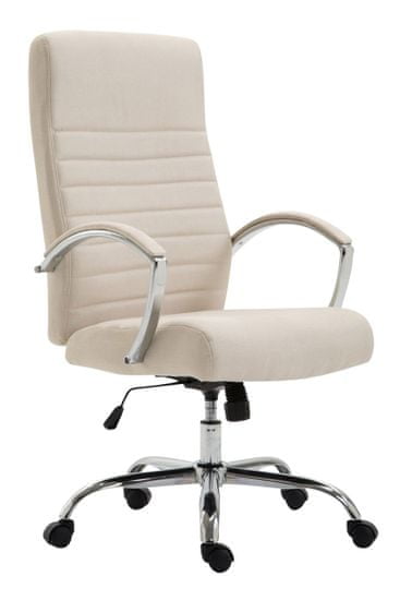 Sortland Kancelářská židle Valais - látkové čalounění | krémová