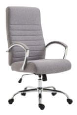 Sortland Kancelářská židle Valais - látkové čalounění | šedá