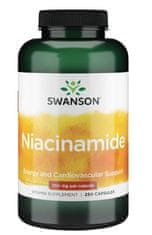 Swanson Niacinamide, 250 mg, 250 kapslí - EXPIRACE 2/23
