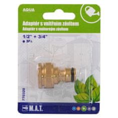 ROSA Adaptér s vnitřním závitem 1/2" + 3/4" Ms AQUA