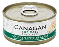 Canagan Cat konz. - Kuře a mořský vlk 75 g