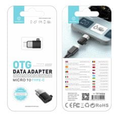 Northix Adaptér Micro-USB na USB-C OTG 