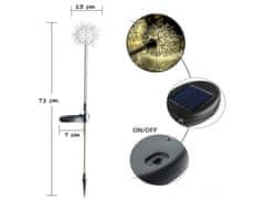 InnoVibe Solární zahradní LED lampička ve tvaru stromečku - 2 kusy