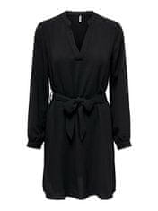 Jacqueline de Yong Dámské šaty JDYDIVYA Regular Fit 15300554 Black (Velikost XL)