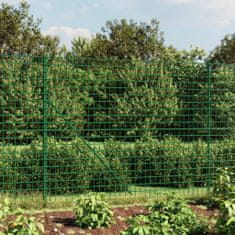 Greatstore Drátěný plot s přírubami zelený 1,8 x 25 m