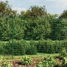 Greatstore Drátěný plot s kotevními hroty zelený 2,2 x 25 m
