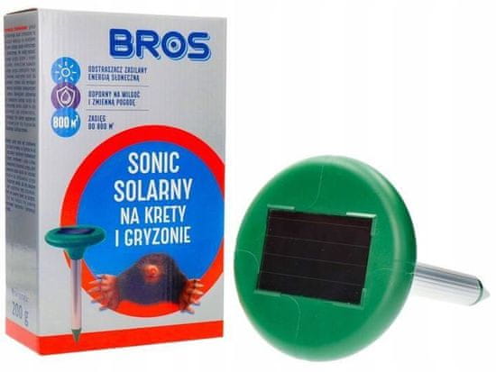 BROS Odpuzovač BROS SONIC solární proti krtkům