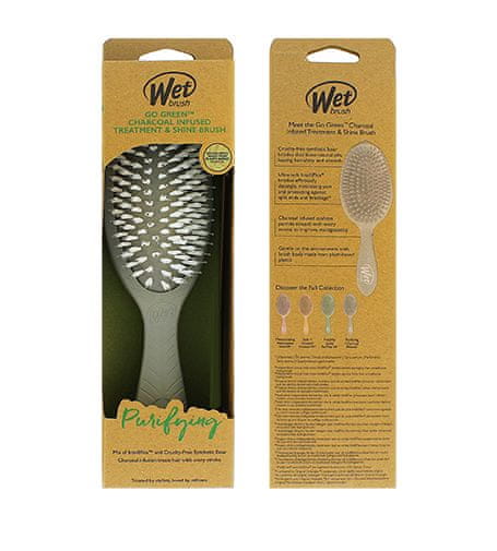 Wet Brush Go Green Treatment & Shine Brush kartáč na vlasy Charcoal