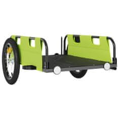 shumee Přívěsný vozík na kolo zelený oxfordská tkanina a železo