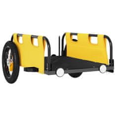 shumee Přívěsný vozík na kolo žlutý oxfordská tkanina a železo