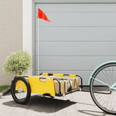 shumee Přívěsný vozík na kolo žlutý oxfordská tkanina a železo